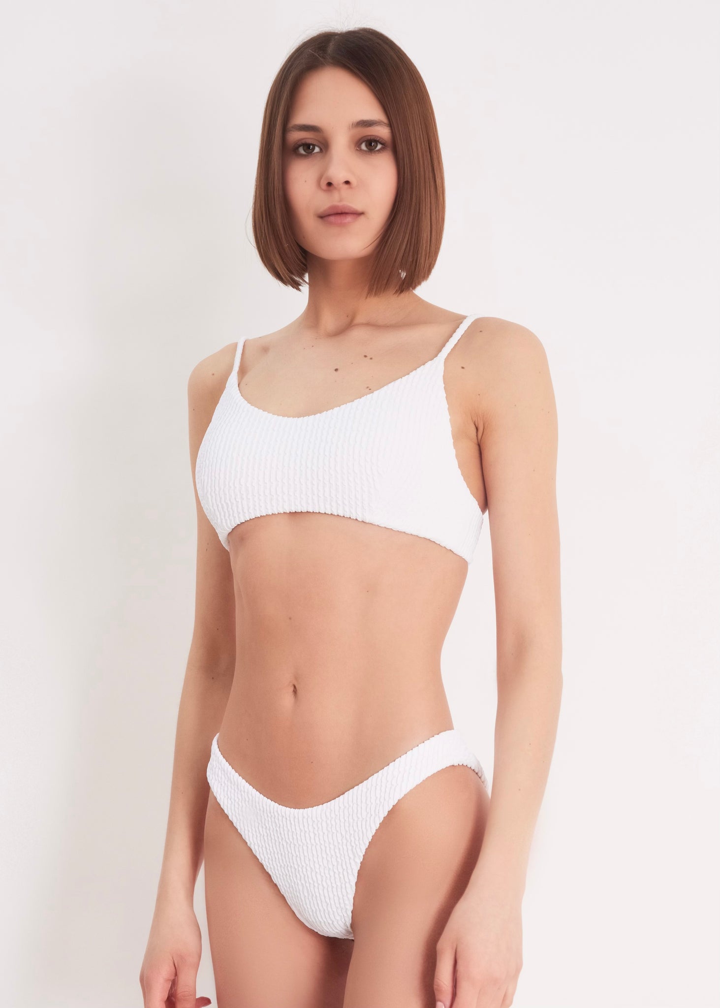 Designer White Bikini Set