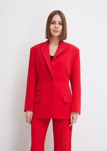 Red Suit Blazer | Red Work Suit 