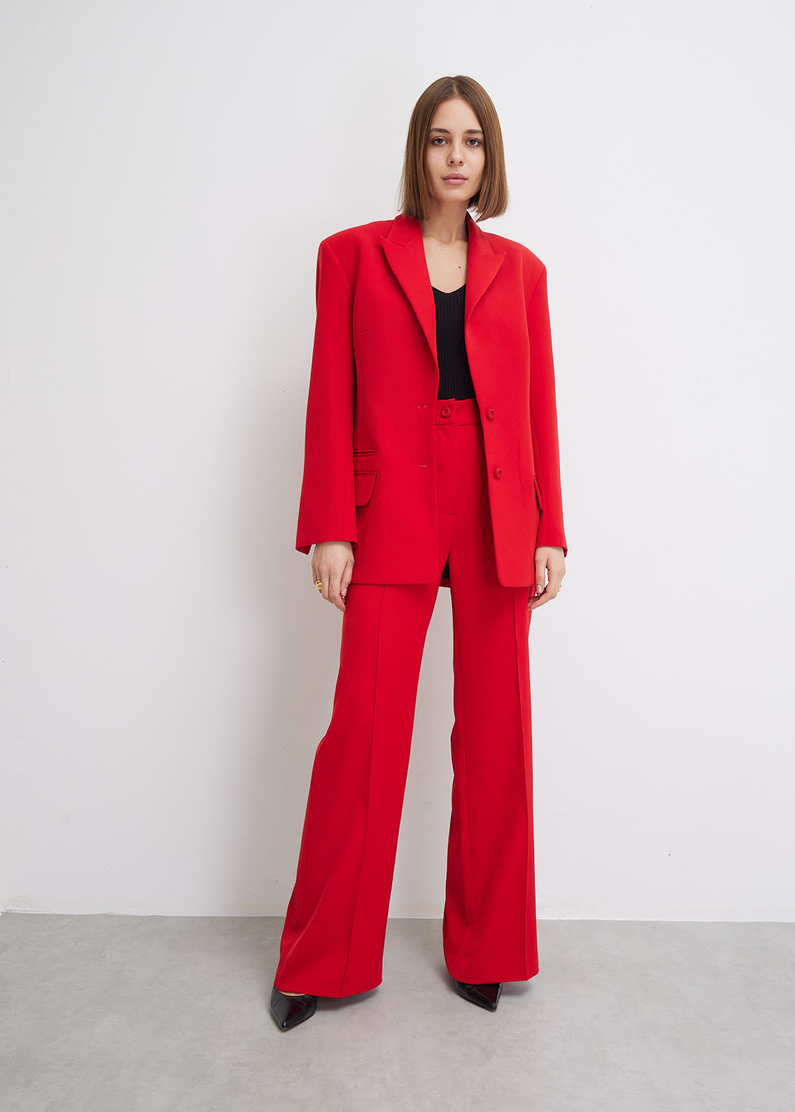 Red Suit Blazer | Red Work Suit 