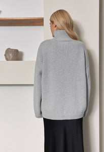 FIORE BIANCO chunky rollneck sweater