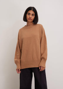 Rich Brown Sweater | Luxurious Knit | Wool Cashmere Sweater 