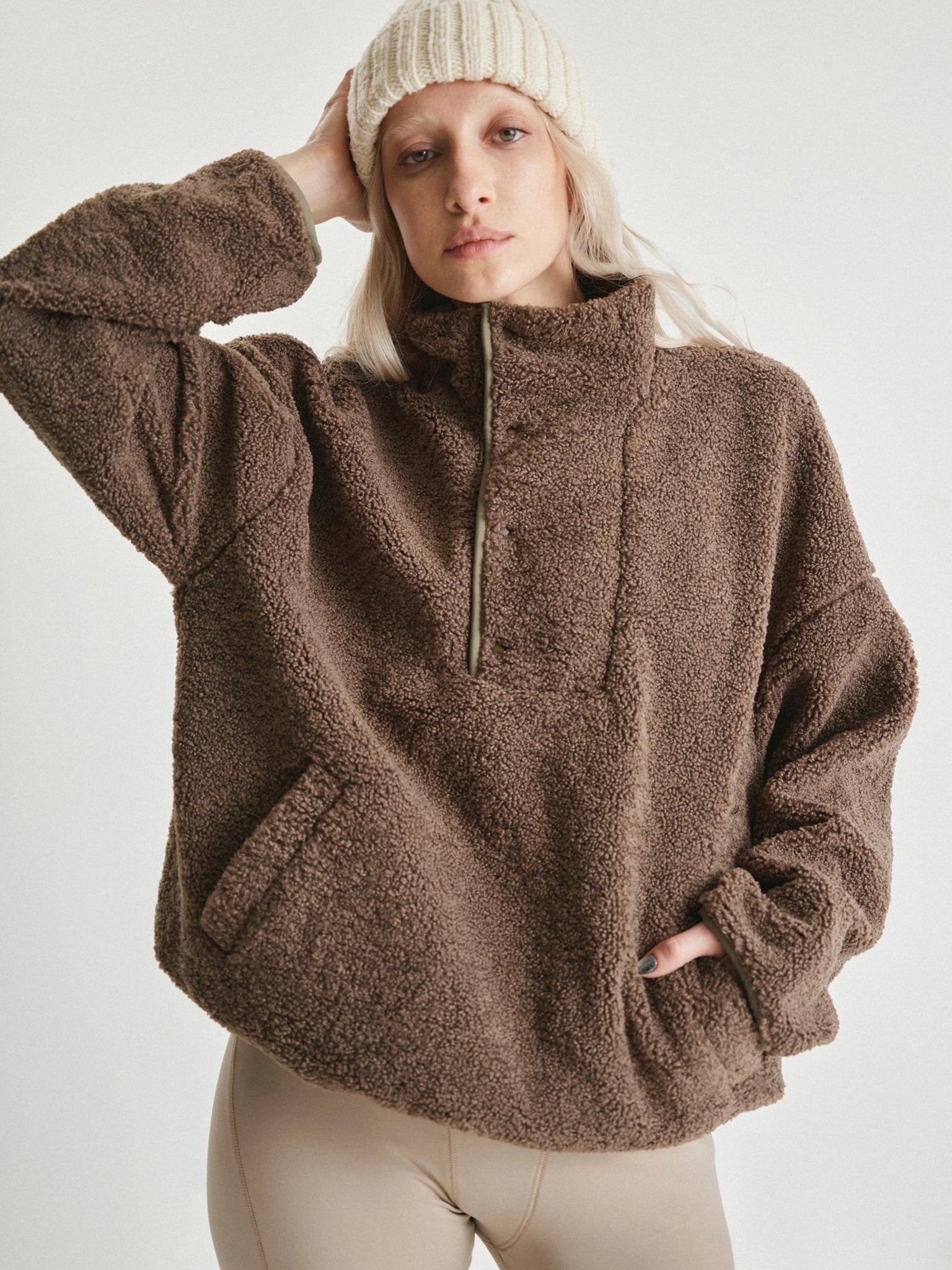 BUDDU BROWN TEDDY HOODIE