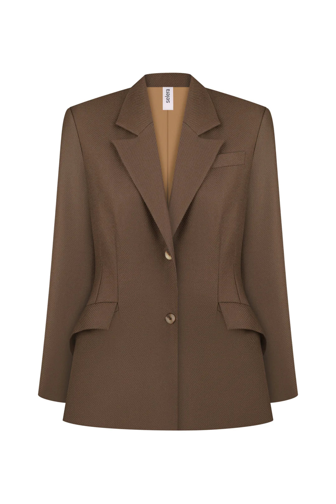 SELERA BROWN WOOL BLAZER