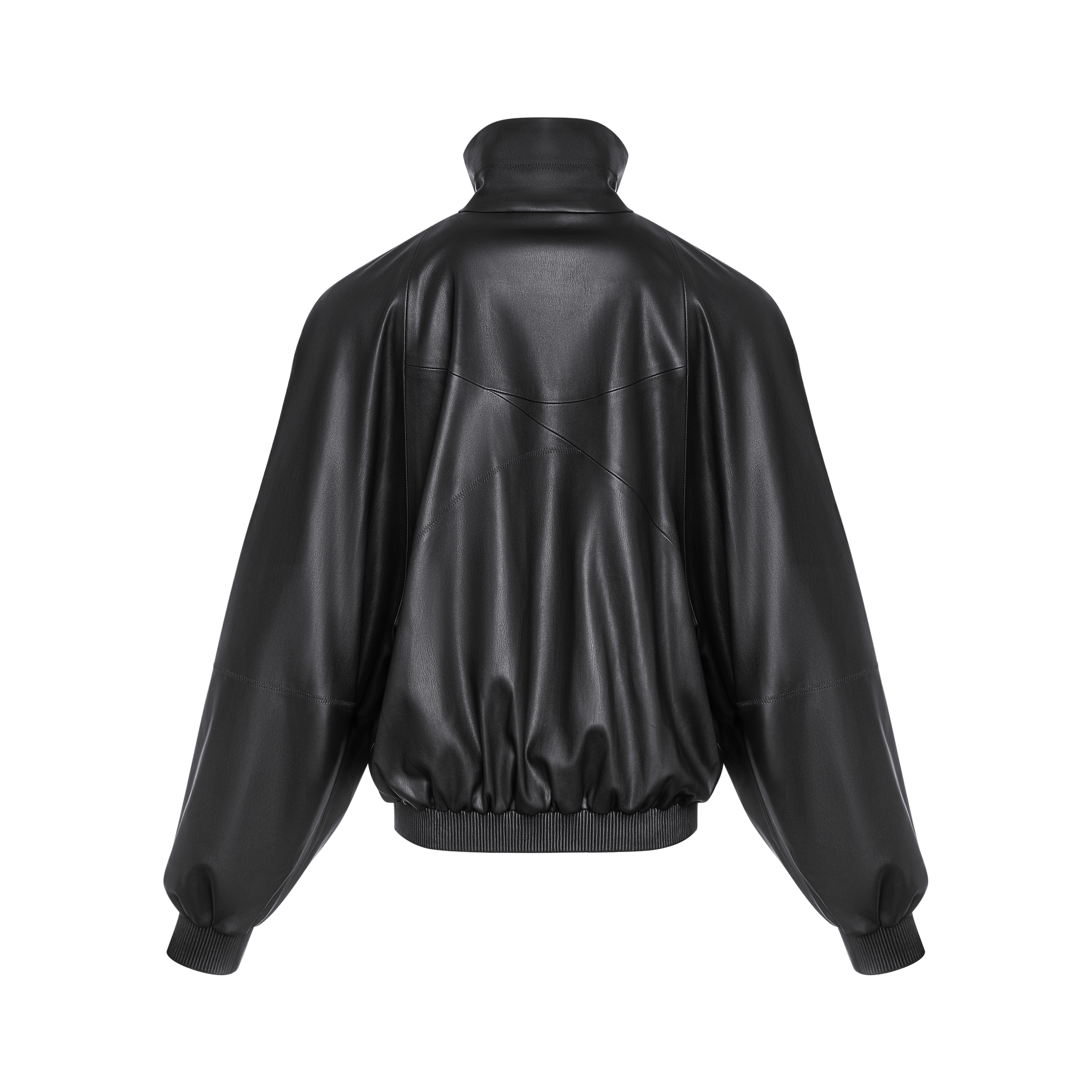 GUDU Black Oversized Bomber Jacket