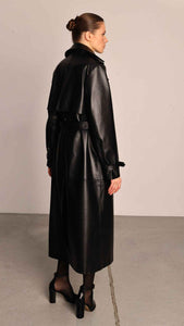 BUDZIKO BLACK TRENCH COAT