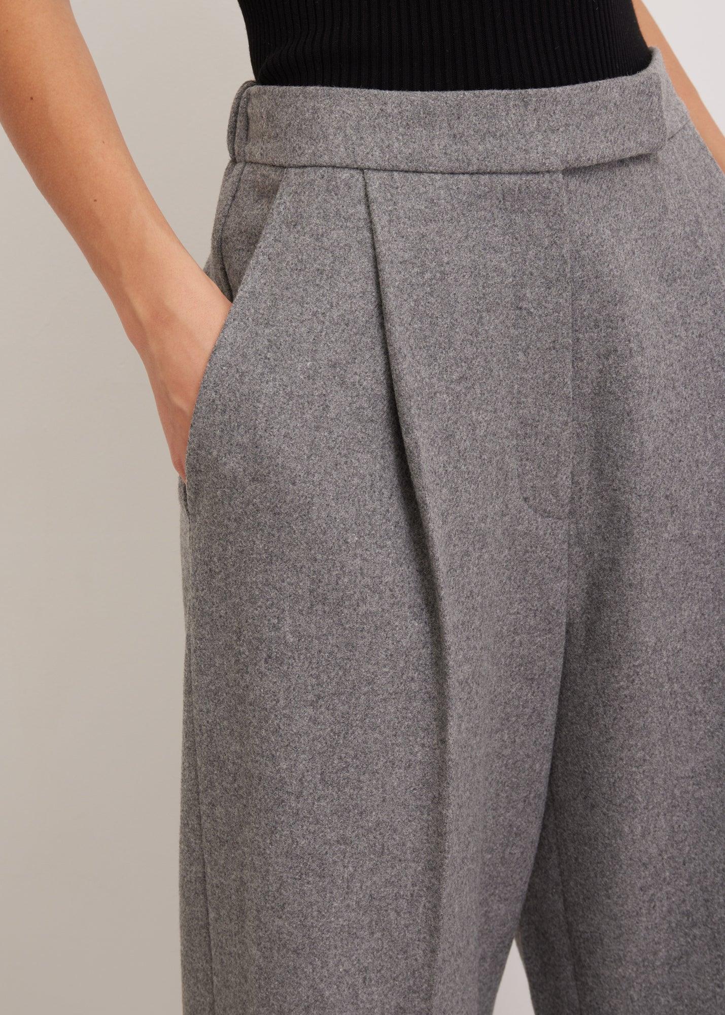 Grey Wool Trousers