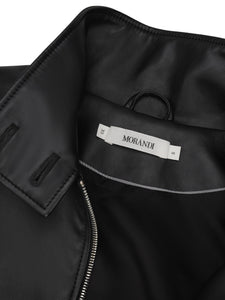 MORANDI BLACK ECO-LEATHER JACKET