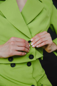 BUDZIKO LIME MINI SKIRT