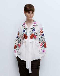 GAPTUVALNYA NAGIDKY MULTICOLOR EMBROIDERED BLOUSE
