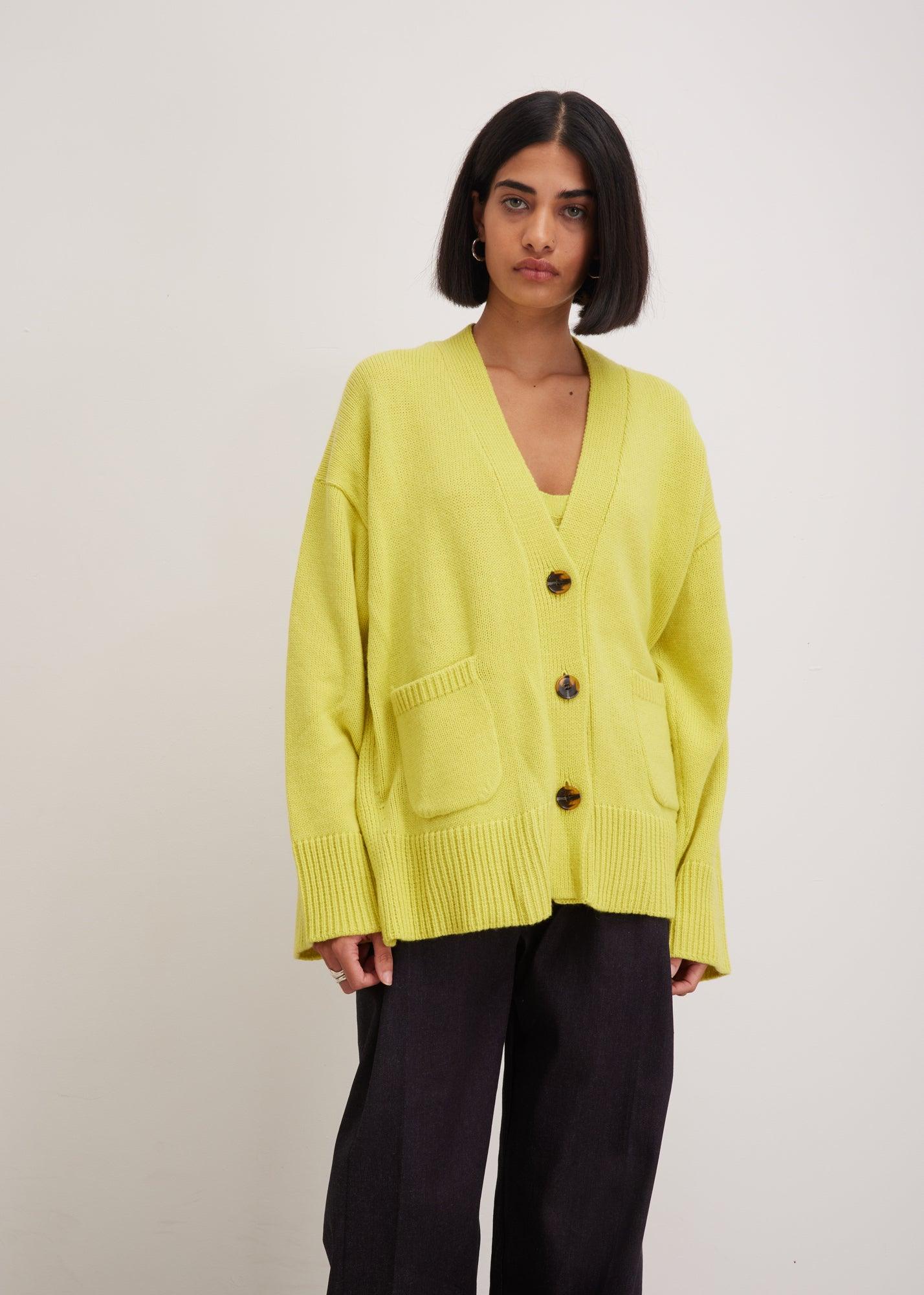 Lemon Cardigan | Luxurious Knitwear | Wool Cardigan | Ukrainian Fashion Brand UK