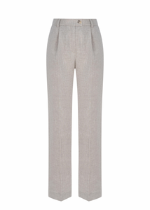 LUKAVE BEIGE LINEN TROUSERS