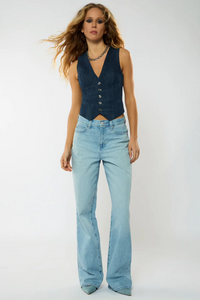 ROQSOIR VALERIA VEST RECYCLED EDITION WASHED NAVY