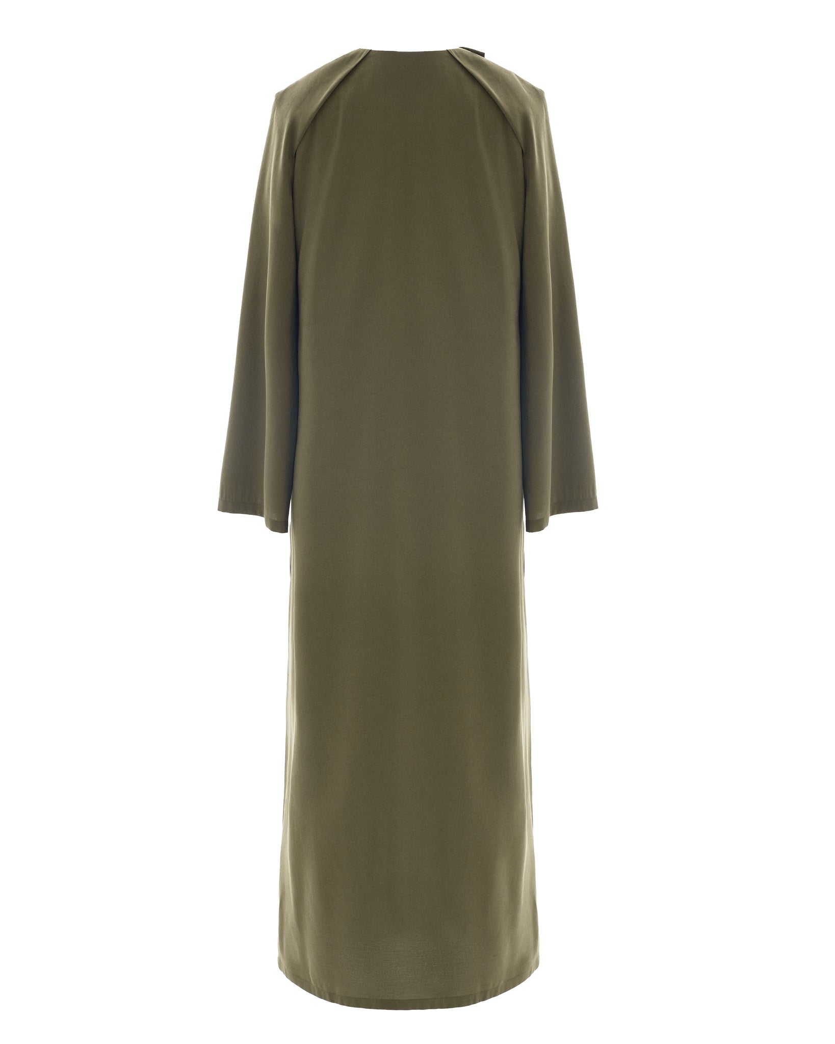 ETERNAL OLIVE CAPE STYLE DRESS