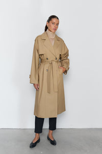 NAZARELLI BEIGE TRENCH COAT