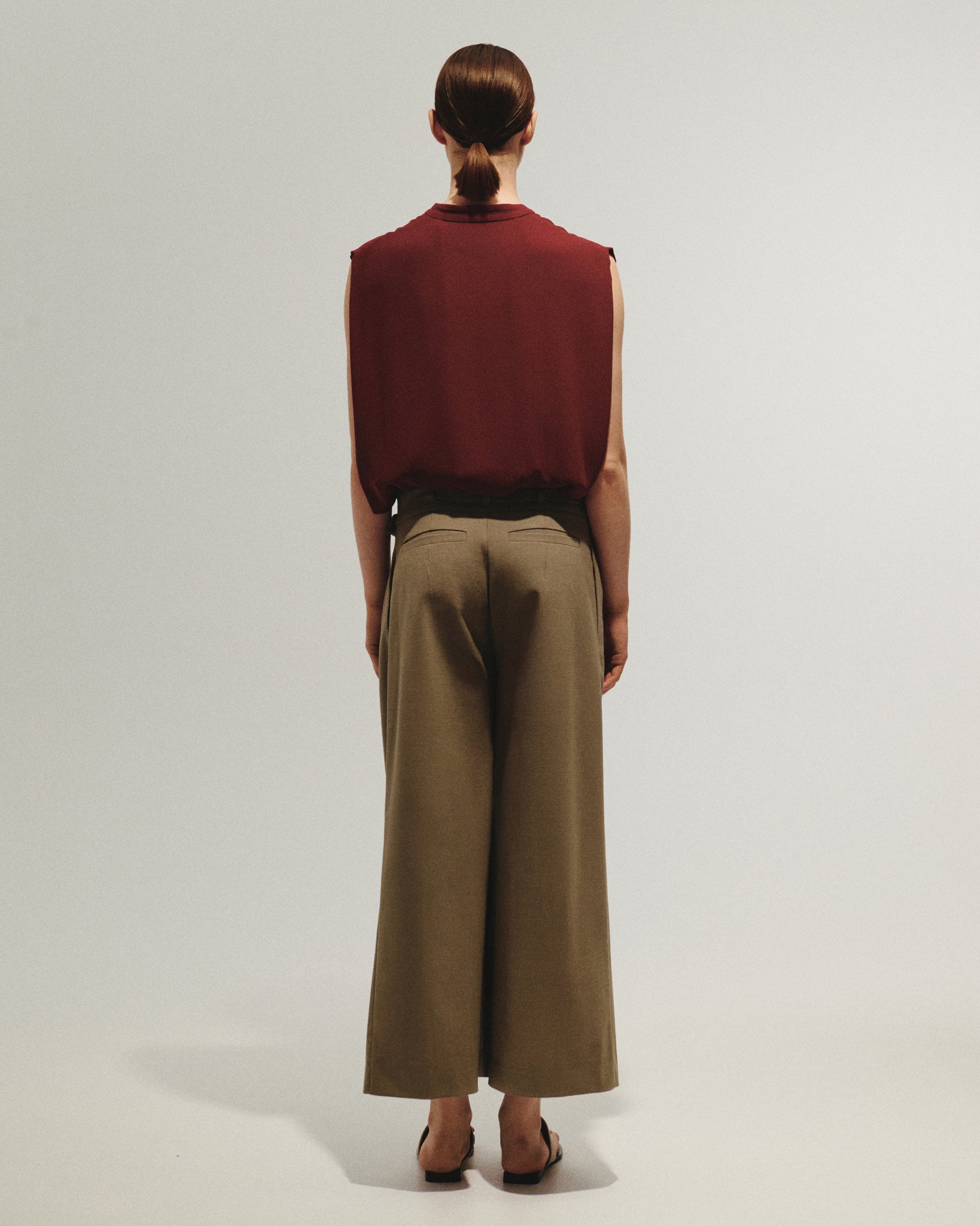 ETERNAL OLIVE CULOTTES TROUSERS