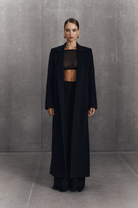 MORANDI BLACK CASHMERE MAXI COAT