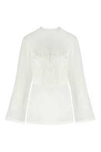 GAPTUVALNYA UNITY EMBROIDERED BLOUSE (WHITE ORNAMENT)
