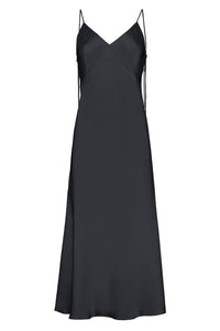 Designer Black Slip Dress | Silk Dress