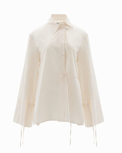 ETERNAL ASYMMETRIC WHITE SHIRT