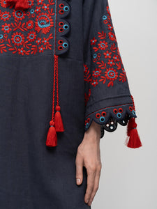 ETNODIM Short embroidered dress Lemky