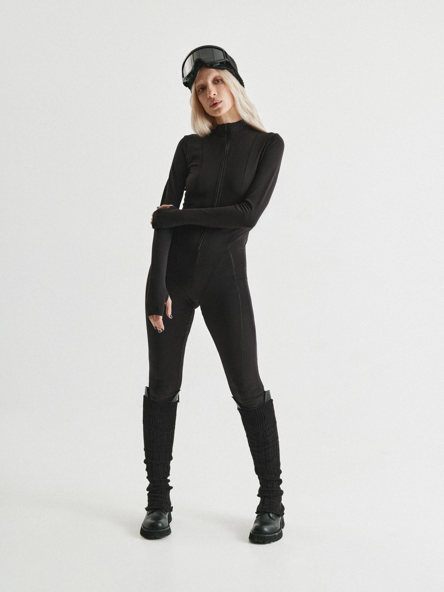 BUDDU BLACK FLEECE JUMPSUIT