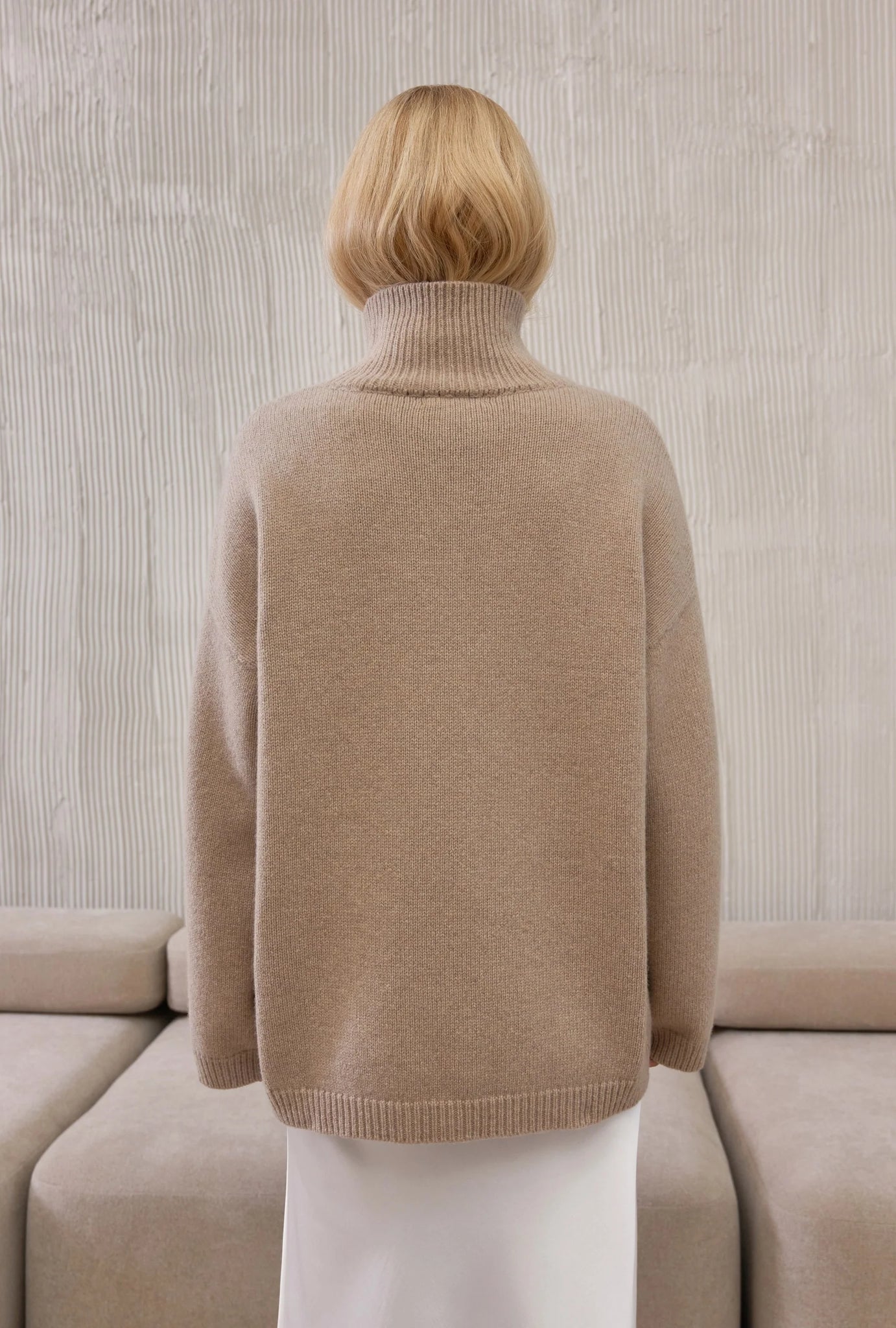 FIORE BIANCO chunky rollneck sweater