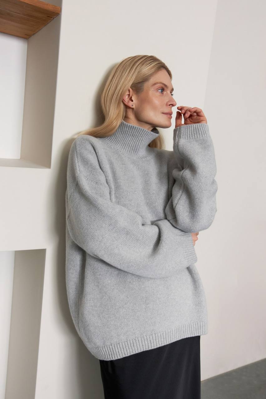 FIORE BIANCO chunky rollneck sweater