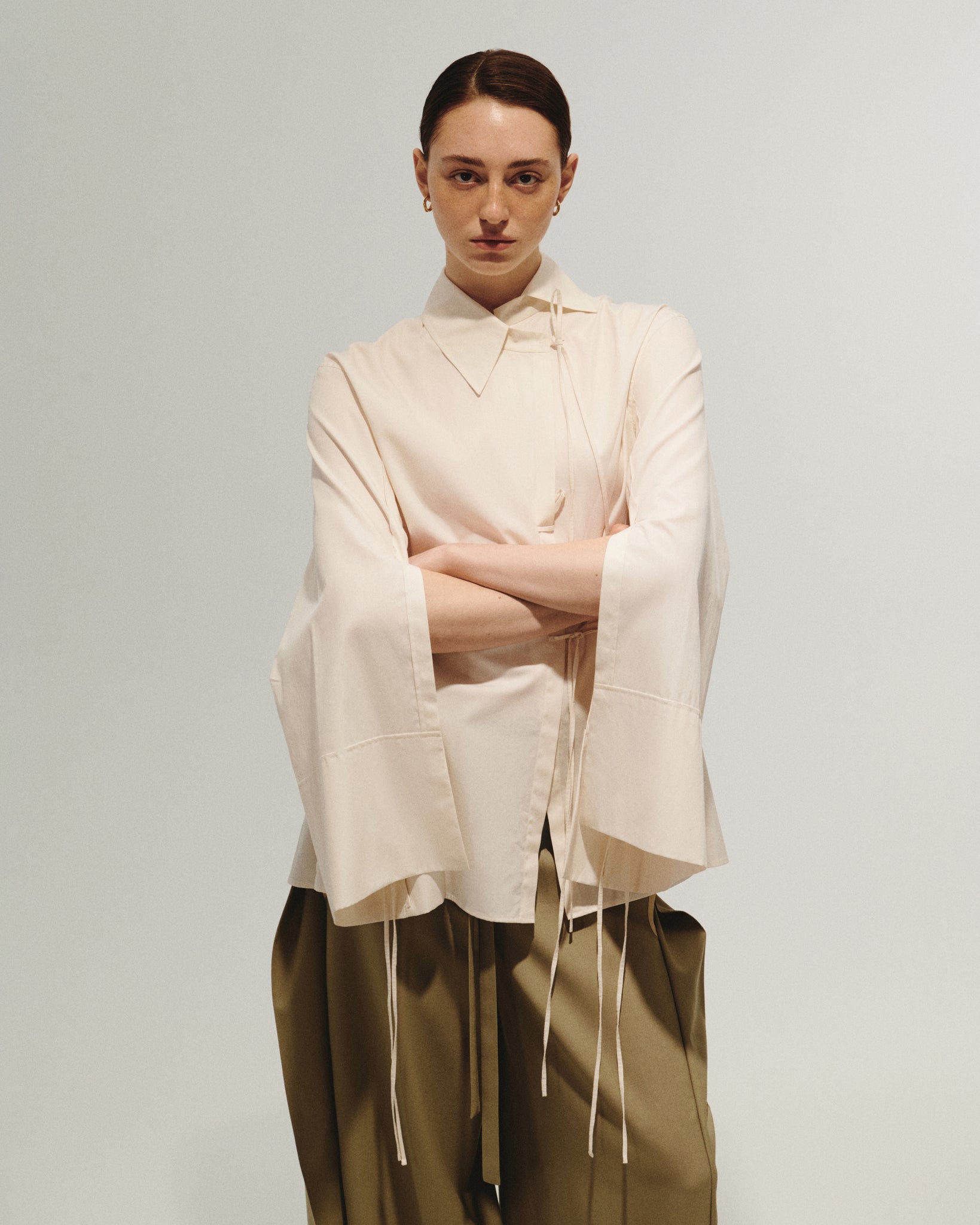 ETERNAL ASYMMETRIC WHITE SHIRT