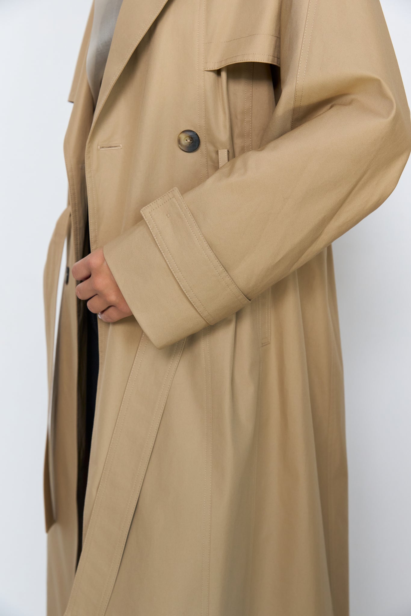 NAZARELLI BEIGE TRENCH COAT