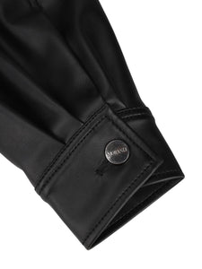 MORANDI BLACK ECO-LEATHER JACKET
