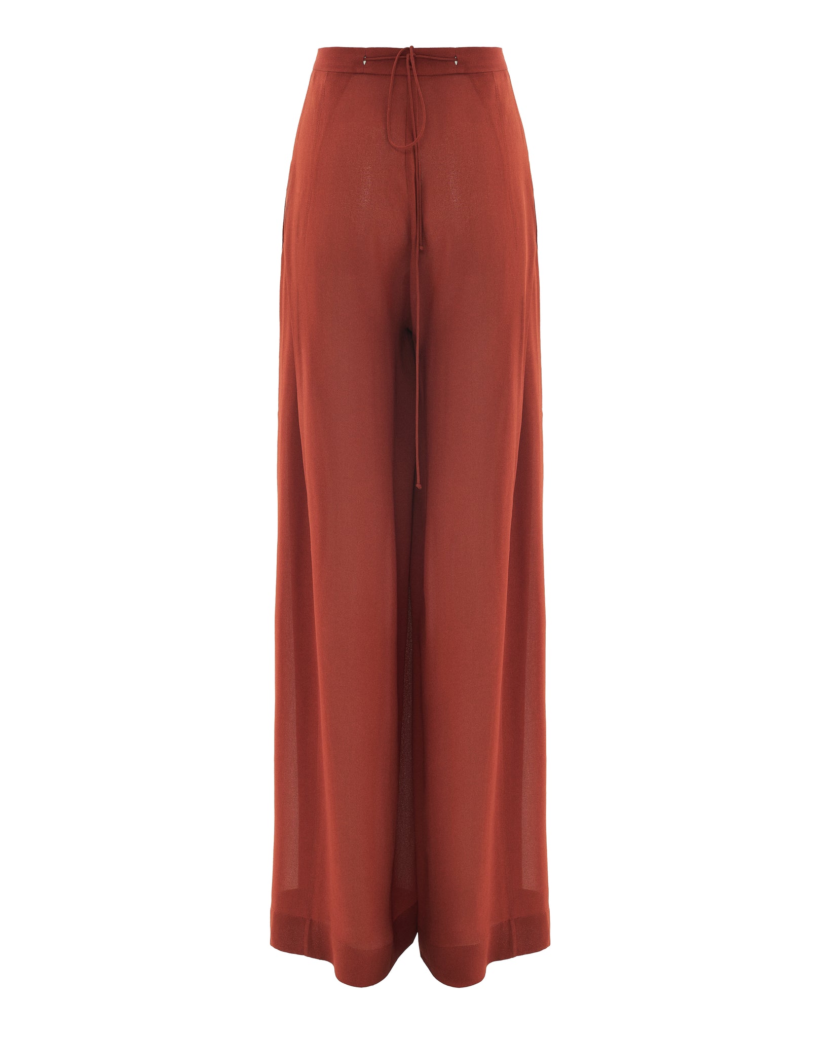 ETERNAL RED FLOWY TROUSERS