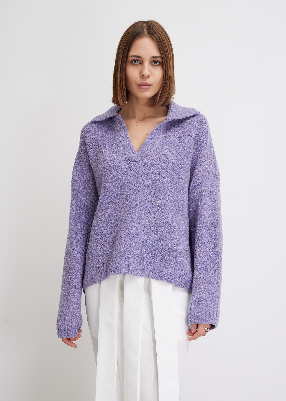 02.02 PURPLE PULLOVER SWEATER