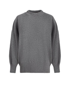 Grey Sweater | Luxury Knitwear | Wool Cashmere Sweater 