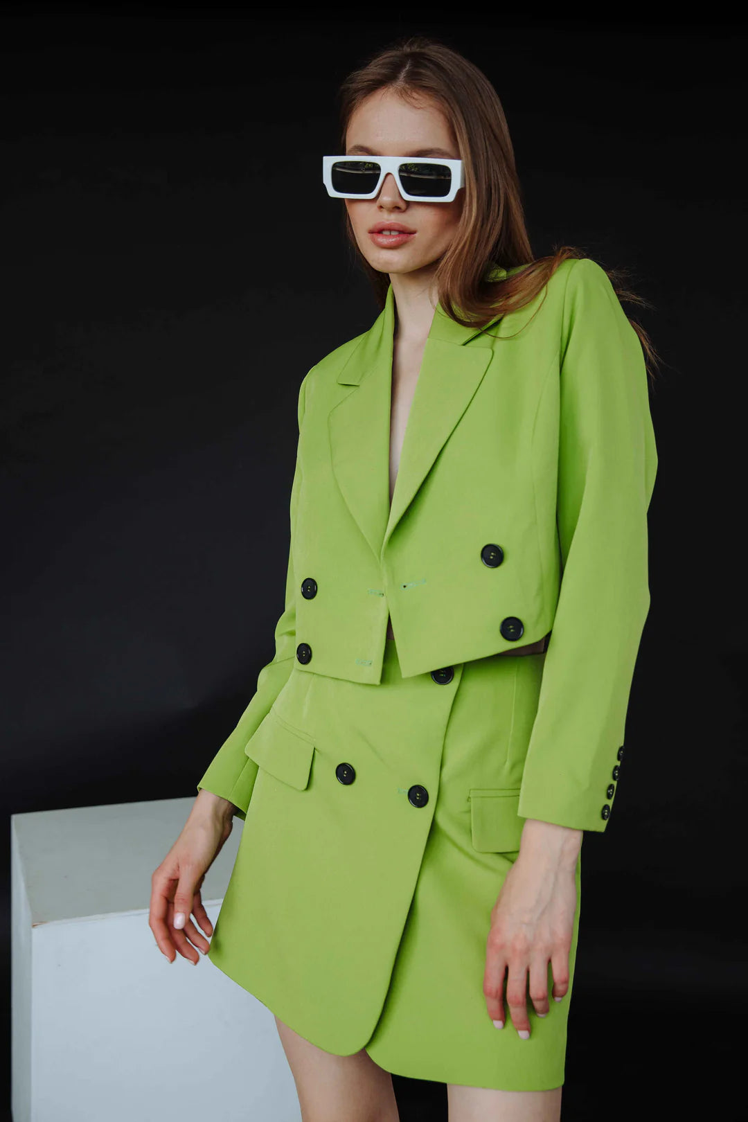 BUDZIKO LIME GREEN SKIRT