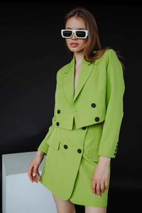 BUDZIKO LIME GREEN SKIRT