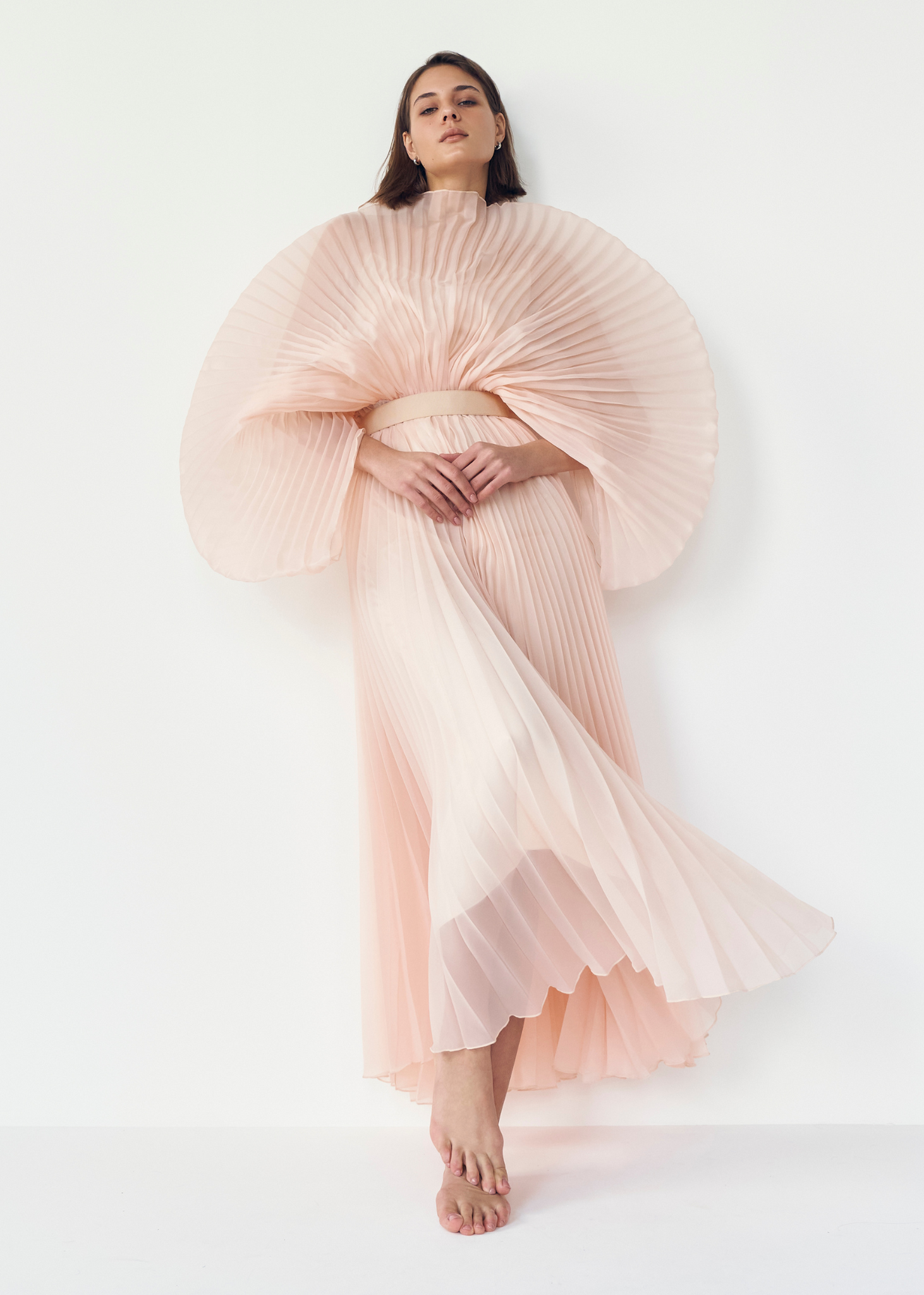Pleated Pink Dress