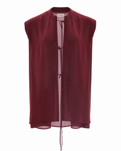 ETERNAL RED SLEEVELESS BLOUSE