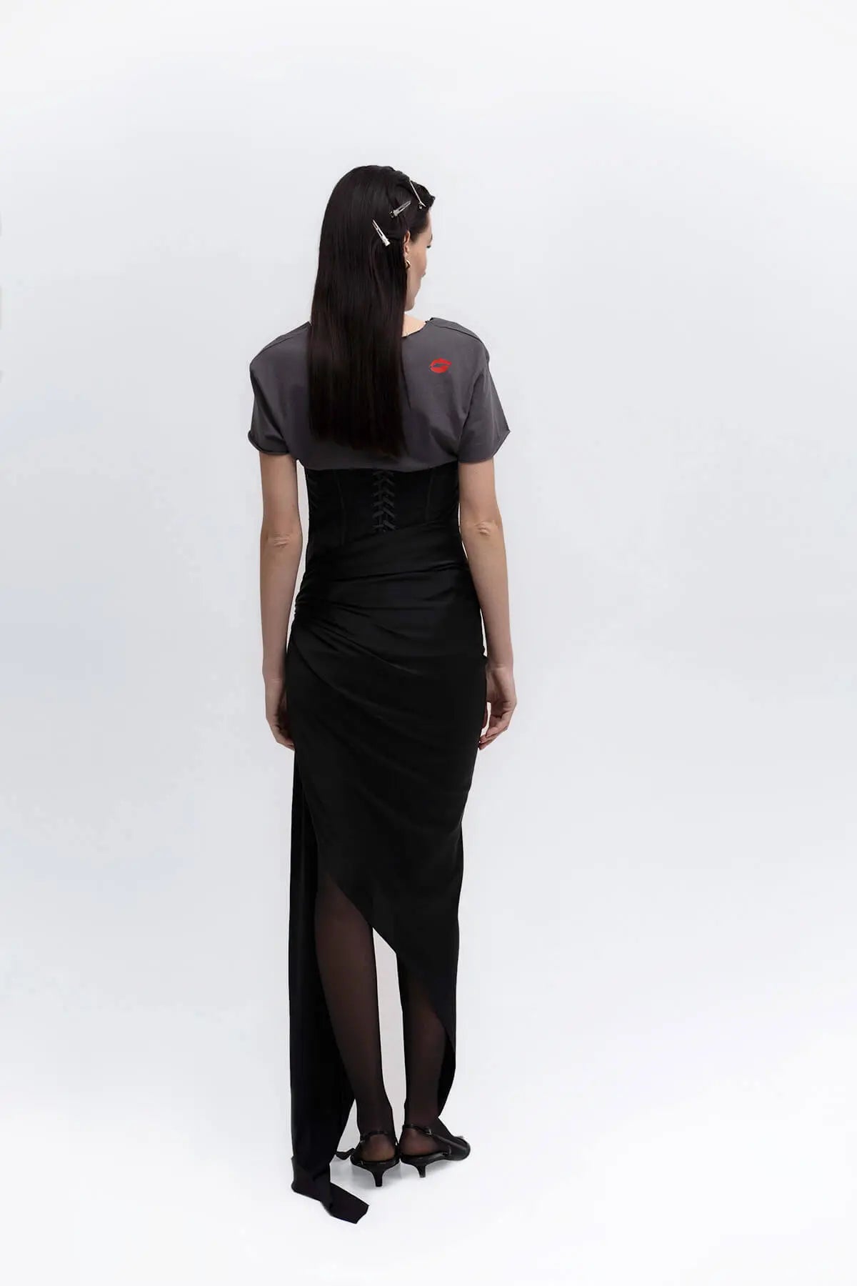 KAFIZOVA ASYMMETRIC MIDI SKIRT Gracieux