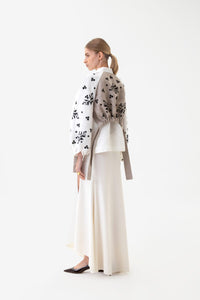 GAPTUVALNYA YAVORIVSKYI DYVOTSIVIT BLOUSE WITH KEPTERYK BLACK ORNAMENT