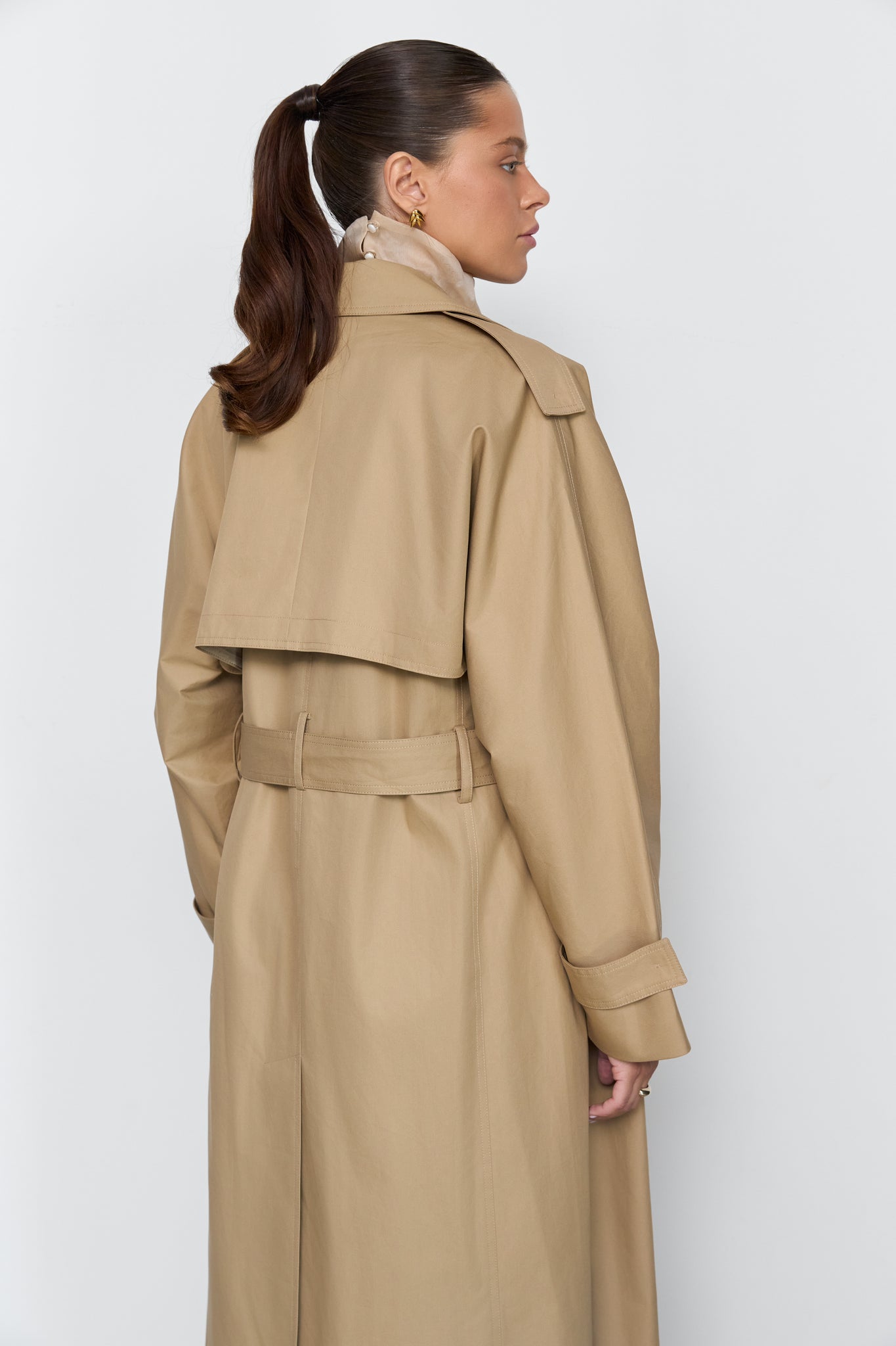 NAZARELLI BEIGE TRENCH COAT