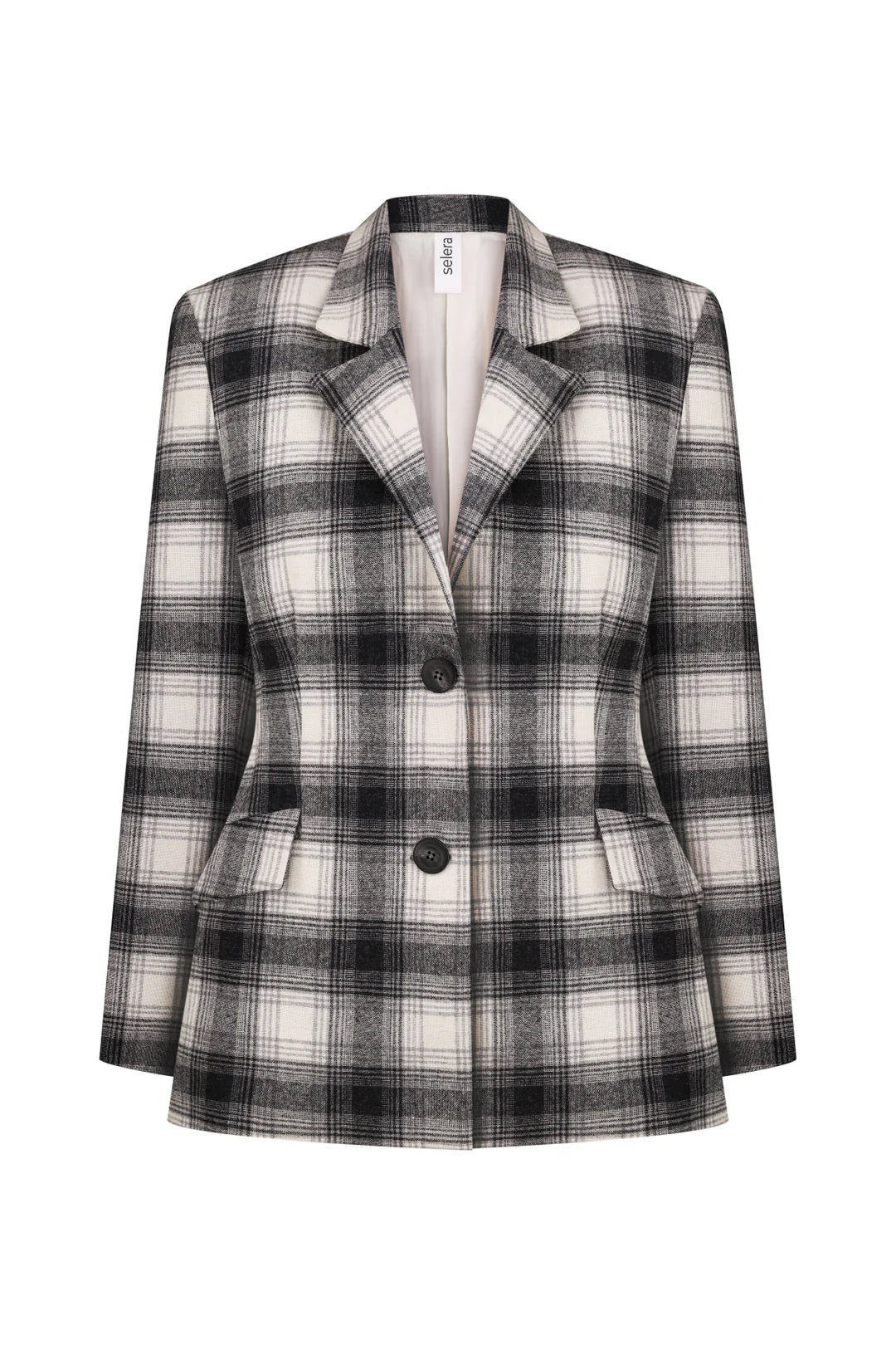 SELERA WOOL TARTAN BLAZER