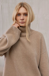 FIORE BIANCO chunky rollneck sweater