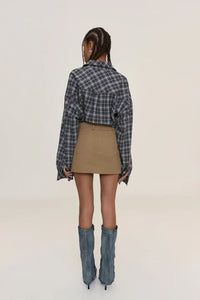 BUDDU OVERSIZED CHECK SHIRT