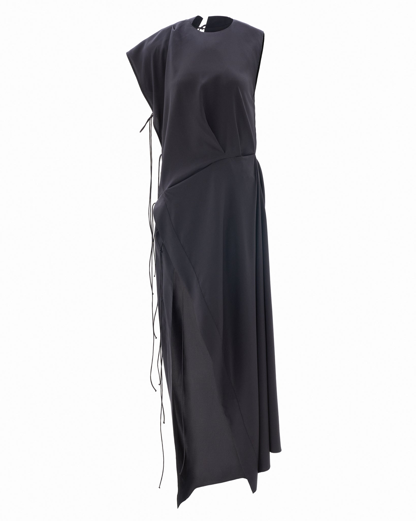 ETERNAL BLACK MAXI SLIT DRESS