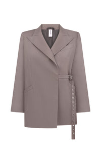 SELERA GREY BELTED BLAZER