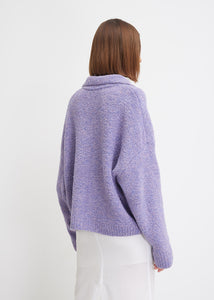 02.02 PURPLE PULLOVER SWEATER