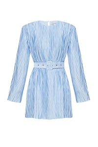 J'AMEMME pleated blue dress - SONI London