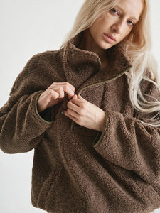 BUDDU BROWN TEDDY HOODIE