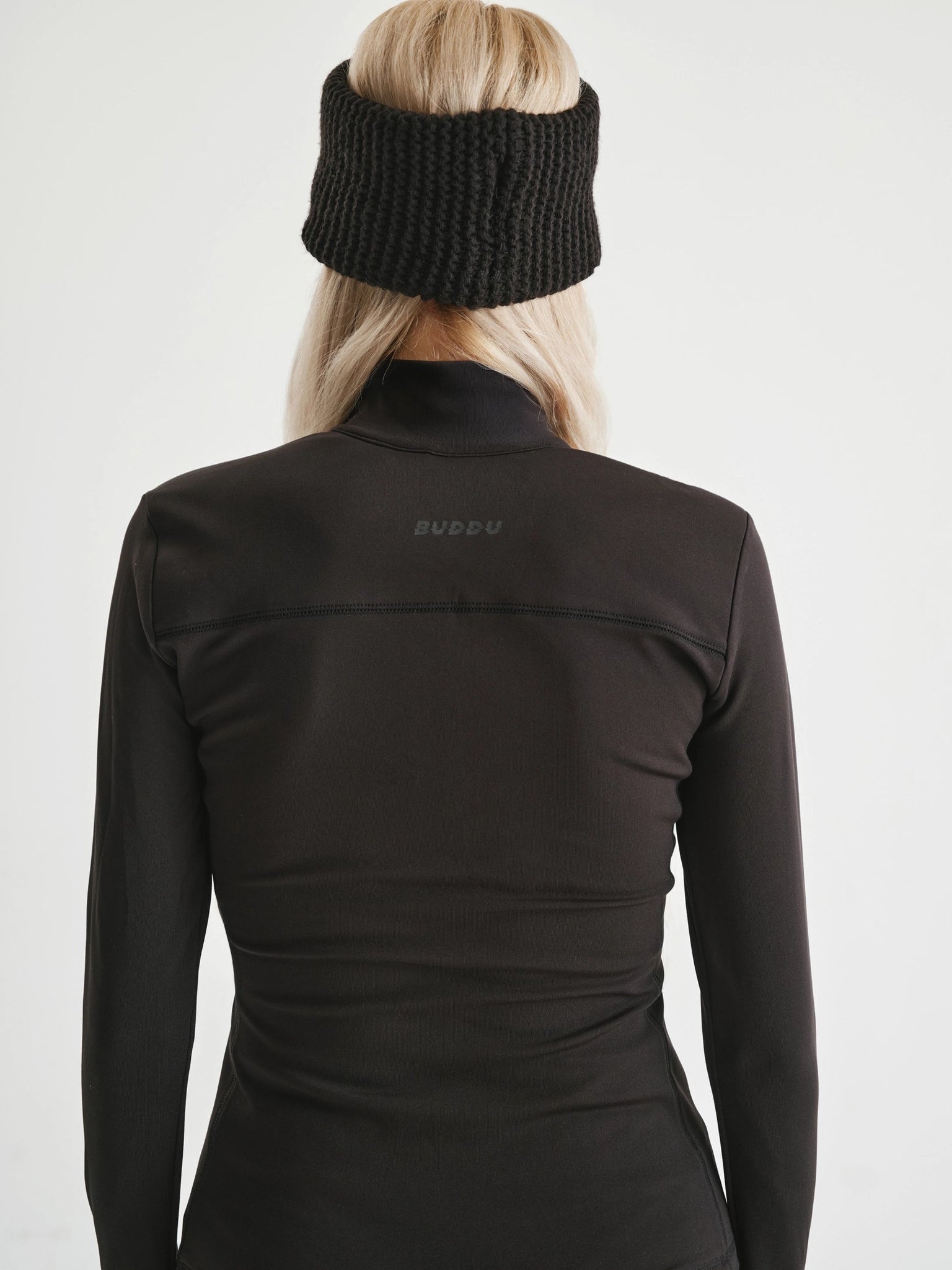 BUDDU BLACK THERMAL ZIP TOP