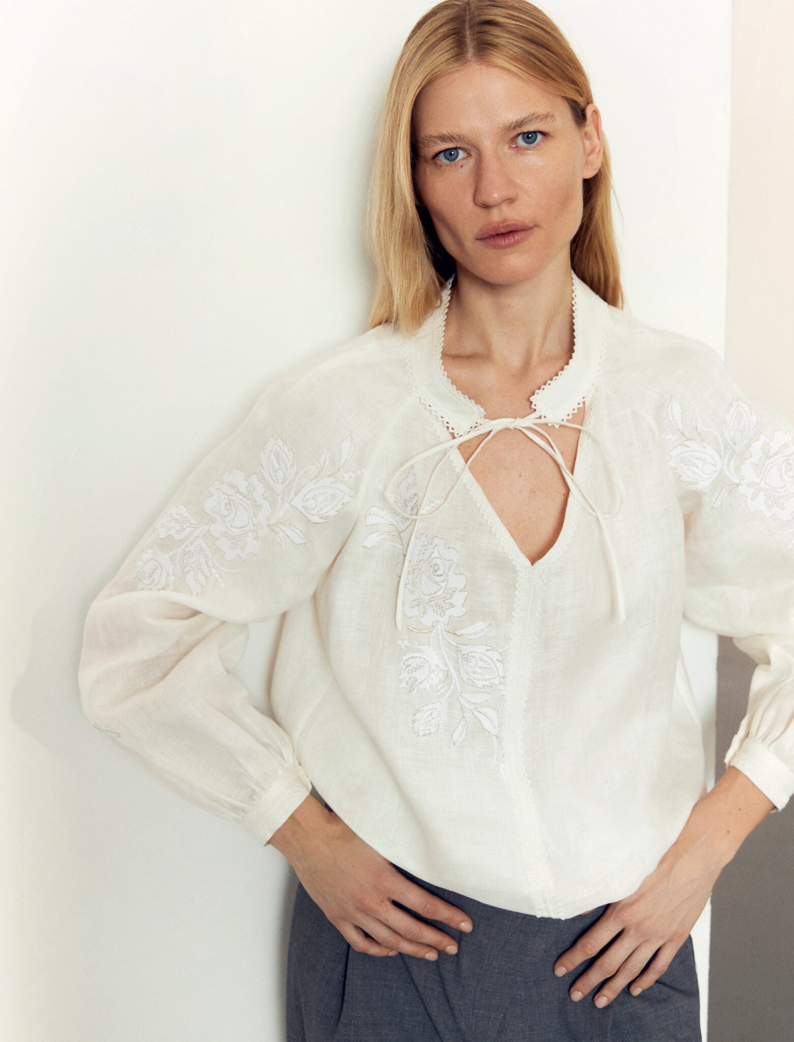 GAPTUVALNYA – ROZHA EMBROIDERED BLOUSE